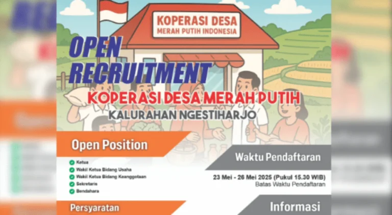 30.000 Lowongan Manajer Koperasi Desa Merah Putih Dibuka: Rekrutmen Besar-Besaran 2026 Siap Menggandeng BUMN