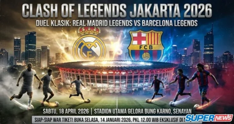 Clash of Legends Jakarta 2026 Bikin Geger GBK: Kluivert Kembali, Ronaldo Bernostalgia!