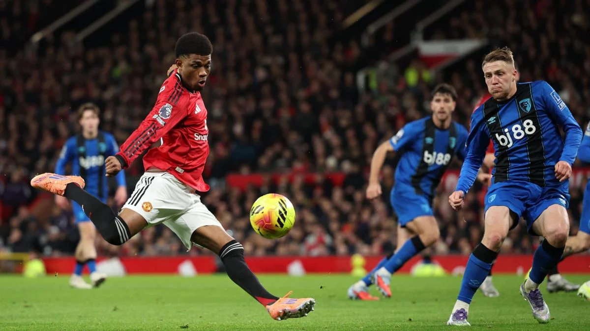 Drama Premier League: Bournemouth Tahan Imbang Manchester United, Alex Scott Jadi Bintang Transfer Setan Merah