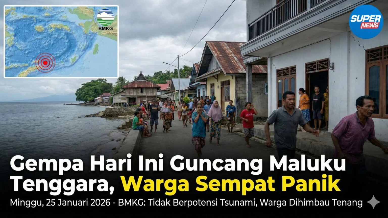 Gempa 5.1 Guncang Maluku Tenggara, Ancaman Susulan di Nias Utara