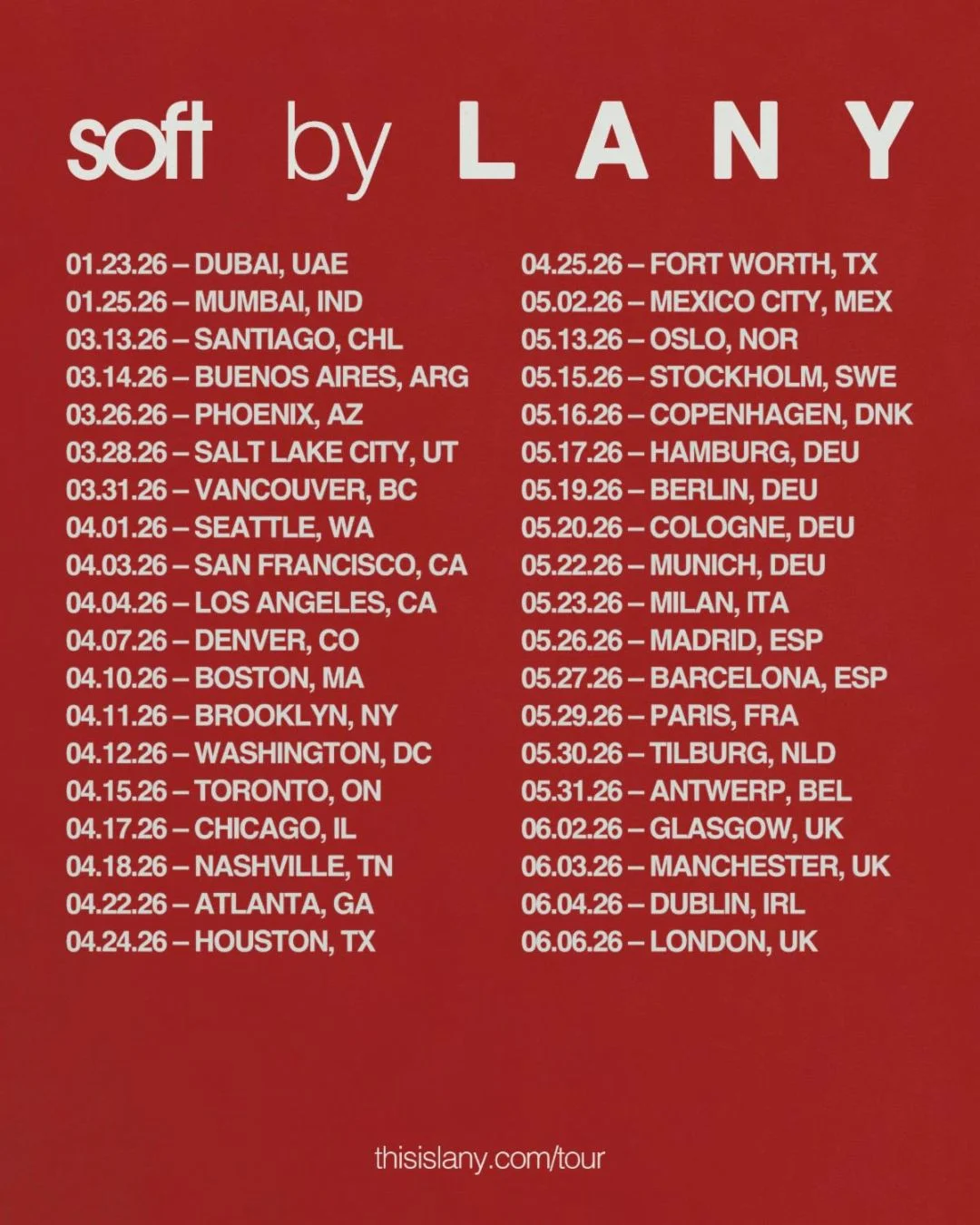 LANY Kembali ke Jakarta Oktober 2026: Soft World Tour, Jadwal, Harga Tiket, dan Tips War