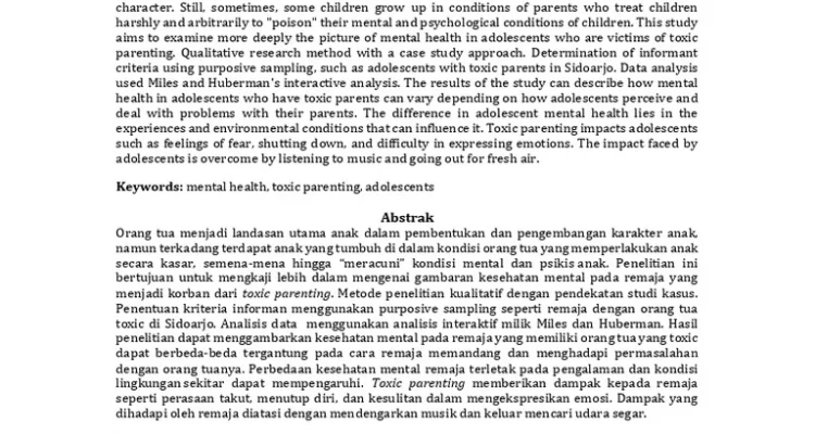 Misteri toxic parenting: 6 Korban di Perfect Crown yang Terluka Tanpa Disadari