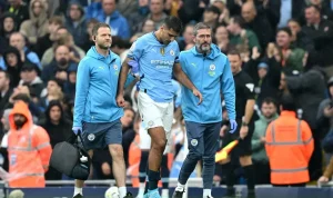 Rodri Cedera Groin, Manchester City Terancam Kehilangan Kunci Tengah di Akhir Musim