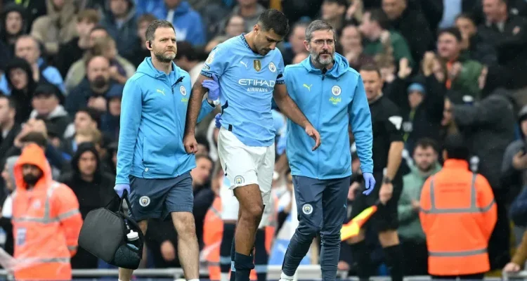 Rodri Cedera Groin, Manchester City Terancam Kehilangan Kunci Tengah di Akhir Musim