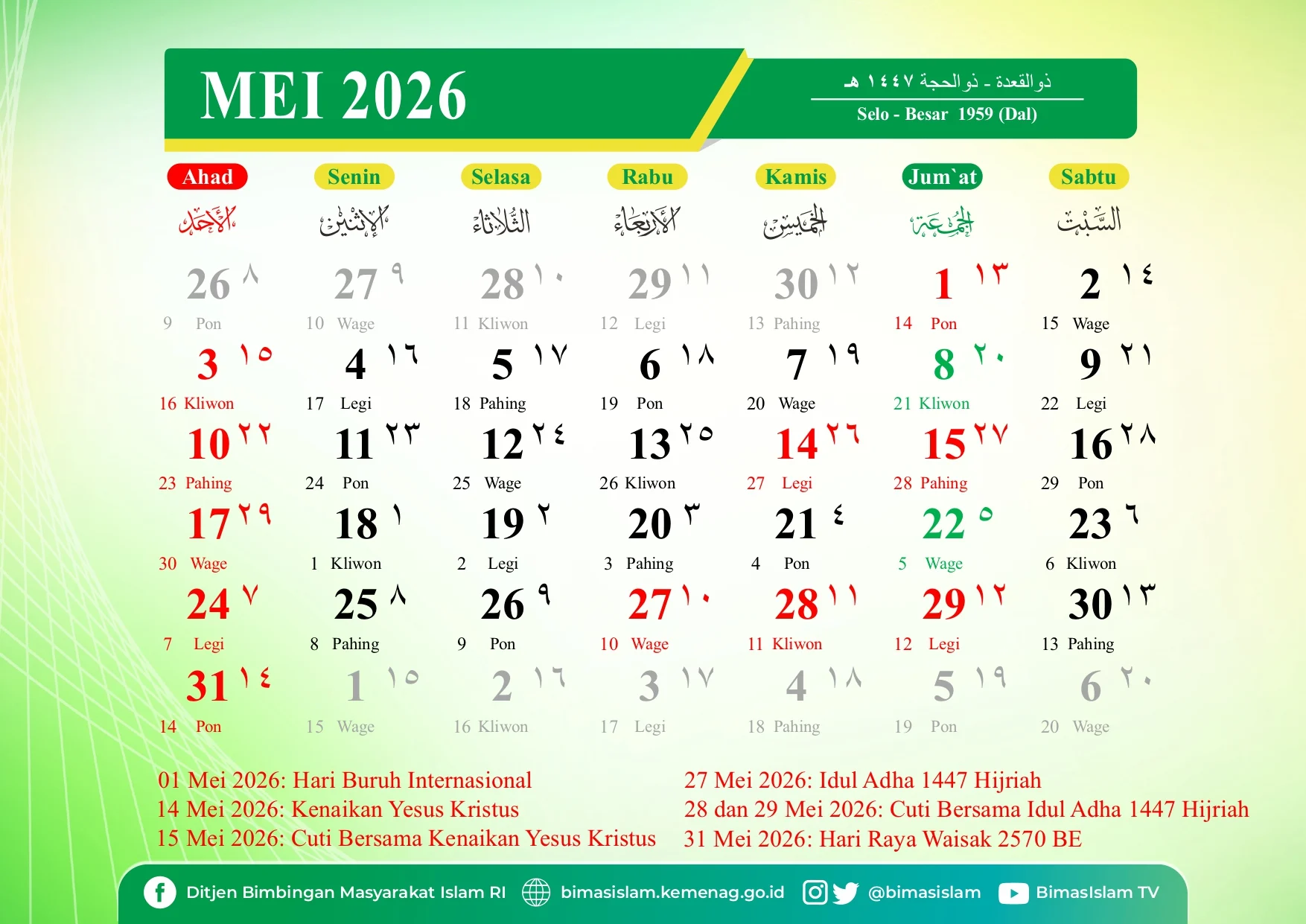 20 Mei 2026: Apakah Tanggal Merah? Simak Penjelasan Lengkap