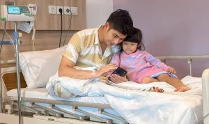 7 Potret Teuku Ryan Dirawat di RS, Ditemani Moana, Semangat Sembuh!