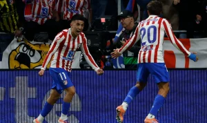 Atletico Madrid Kuatkan Posisi Keempat di La Liga Usai Mengalahkan Osasuna