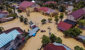 Bencana Banjir Rob di Aceh Utara dan Penangkapan Buaya di Kota Kinabalu