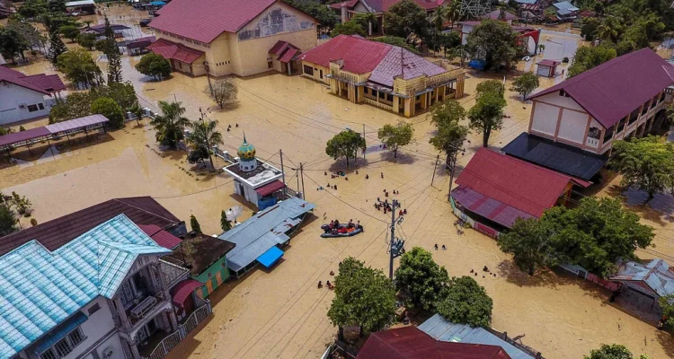 Bencana Banjir Rob di Aceh Utara dan Penangkapan Buaya di Kota Kinabalu