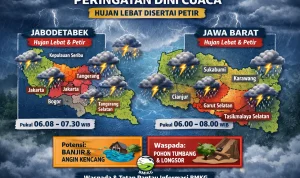 BMKG Ingatkan Hujan Lebat hingga Petir Siap Landa Lebih dari Sepuluh Wilayah Indonesia