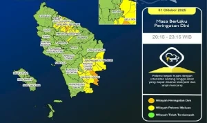 BMKG Peringatkan Potensi Hujan Lebat dan Angin Kencang di Indonesia