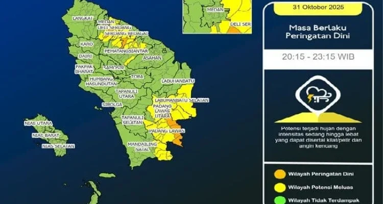 BMKG Peringatkan Potensi Hujan Lebat dan Angin Kencang di Indonesia