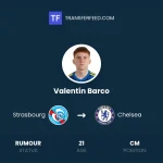 Chelsea Resmi Datangkan Valentin Barco dari Strasbourg