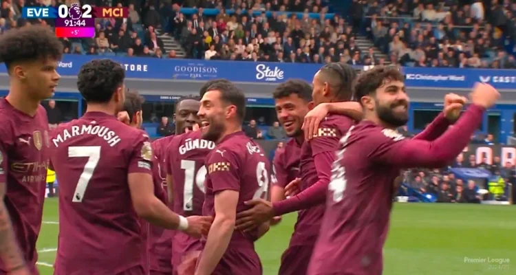 Drama 6 Gol di Goodison Park: Everton vs Manchester City Berakhir Imbang 3-3