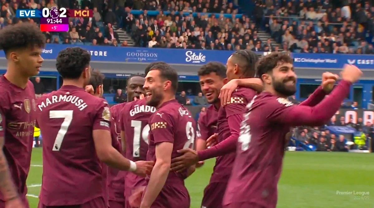 Drama 6 Gol di Goodison Park: Everton vs Manchester City Berakhir Imbang 3-3