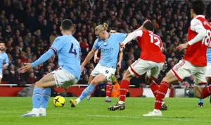 Erling Haaland Bersinar, Manchester City Tekan Arsenal di Puncak Klasemen