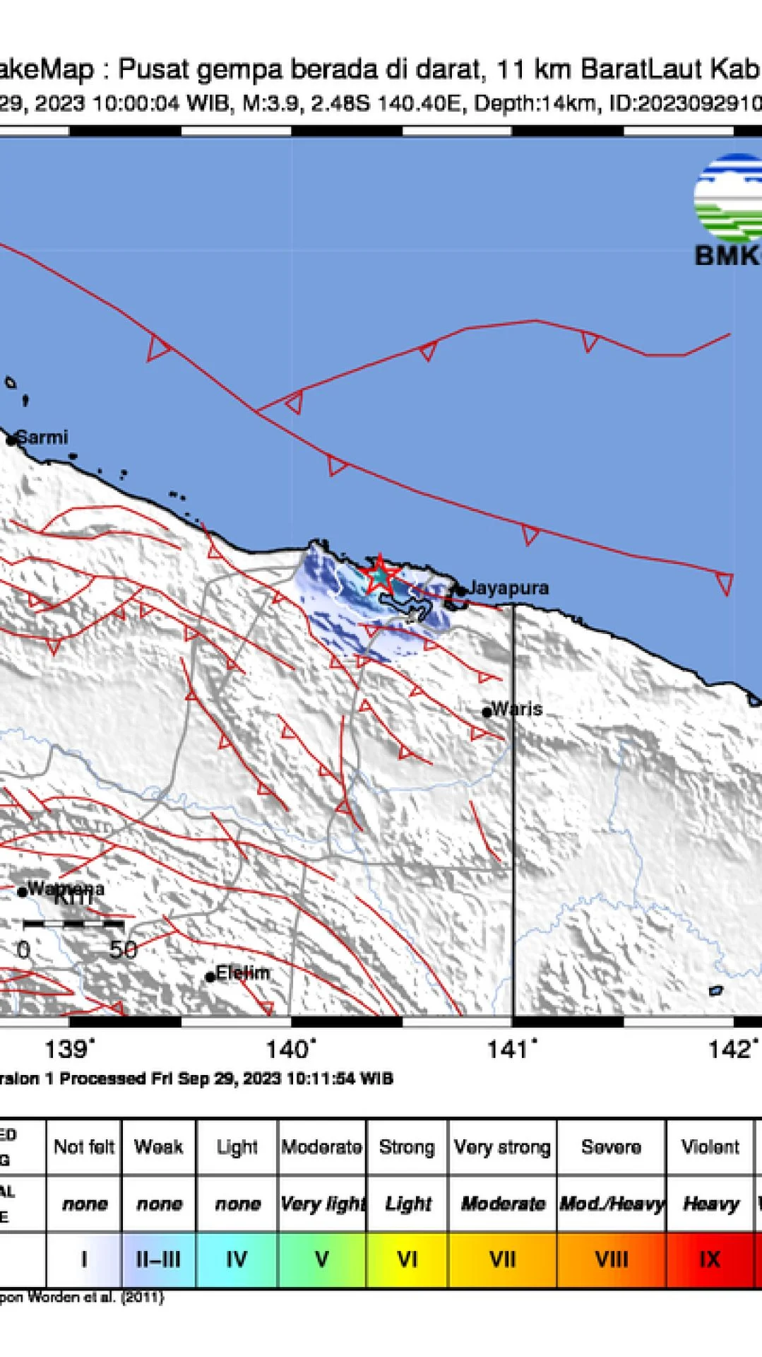 Gempa Terkini: Kabupaten Jayapura Diguncang Gempa 3.6 Magnitudo, Masyarakat Diminta Waspada