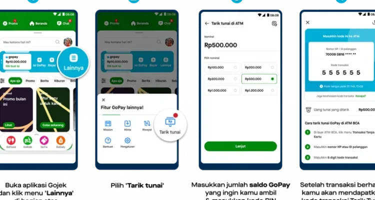 GoPay Menghadirkan Fitur Tarik Tunai di ATM BCA, Berikut Cara Menggunakannya