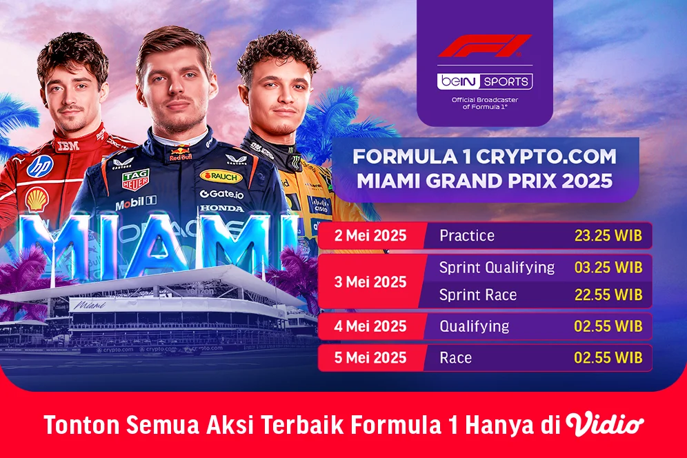 Jadwal F1 Miami Diguncang: Balapan Dipercepat, Antonelli Pole, dan Cara Tonton Gratis di Apple TV+