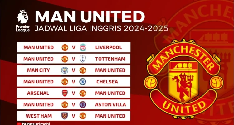 Jadwal Manchester United dan Berita Terkini Liga Inggris