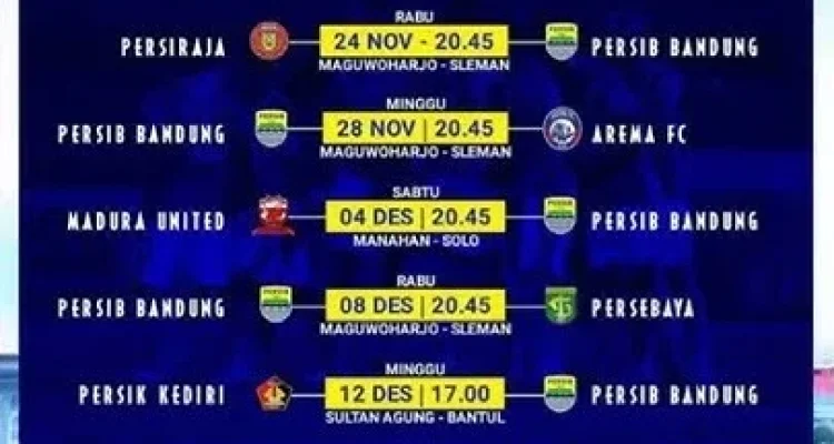 Jadwal Persib Main di Sumpah Pemuda: Siaran, Statistik, dan Dampak pada Klasemen