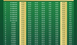 Jadwal Salat Subuh dan Informasi Puasa Dzulhijjah