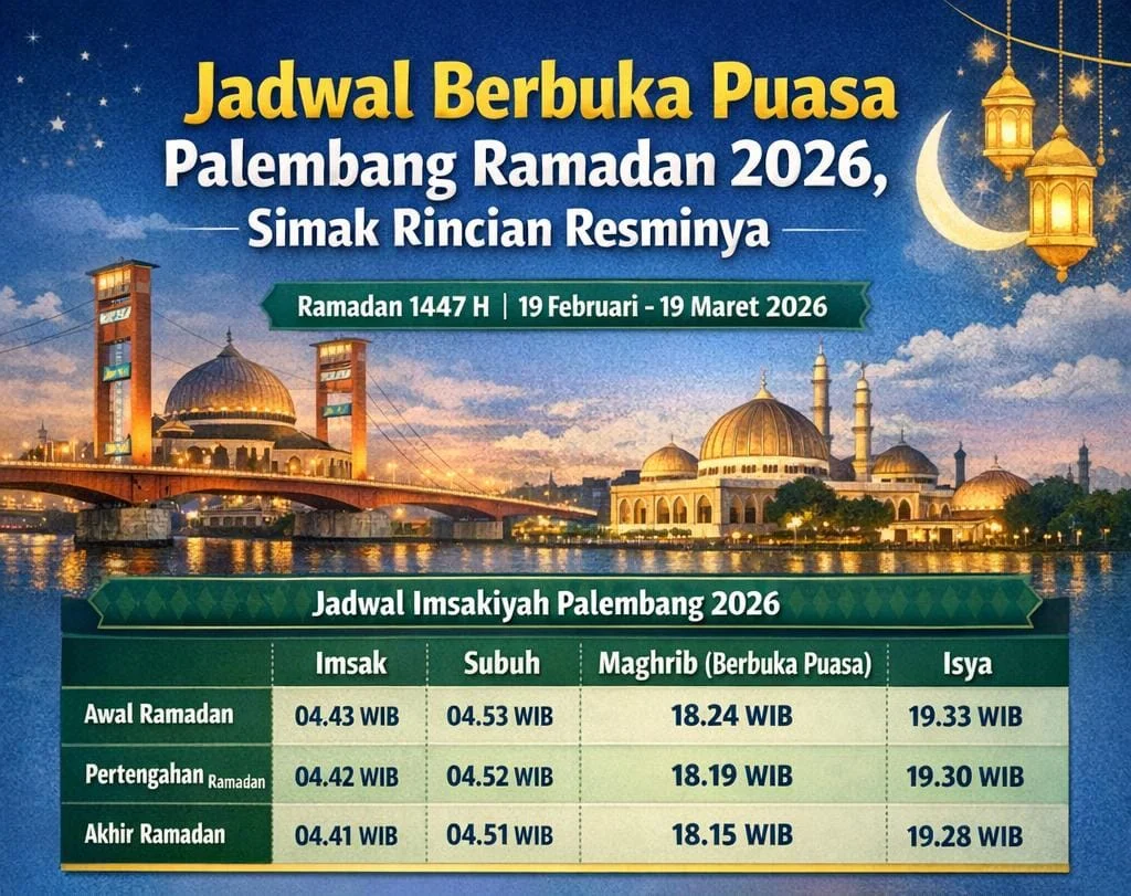 Jadwal Sholat Palembang dan Informasi Puasa Tarwiyah