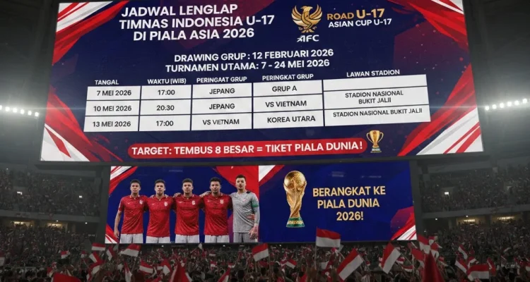 Jadwal Timnas Indonesia U-17 di Piala Asia 2026 dan Persiapan Menuju Kesuksesan