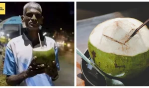Kebiasaan Unik Tukang Ojek di Jombang: Makan Kelapa Setiap Hari