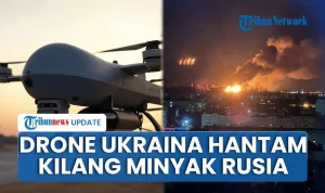 Krasnodar Terbakar: Serangan Drone Ukraina Menghantam Kilang Minyak Rusia