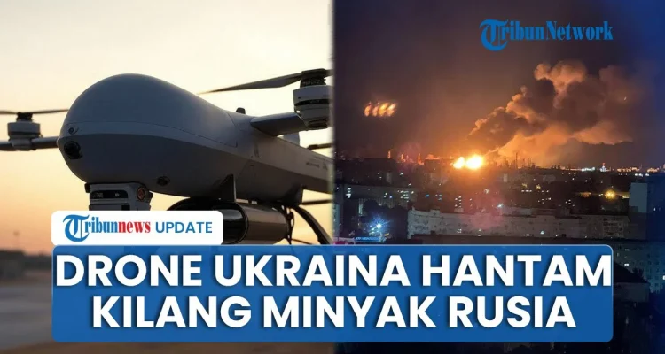 Krasnodar Terbakar: Serangan Drone Ukraina Menghantam Kilang Minyak Rusia