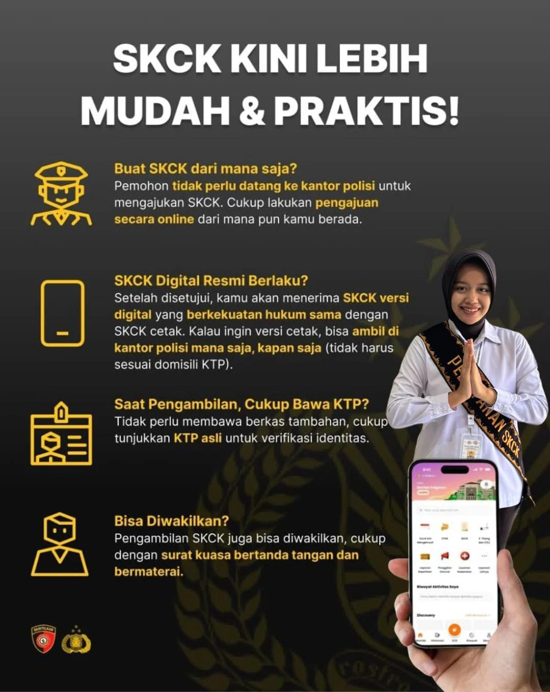 Layanan SKCK Online Di Wilayah Polres Tegal Kini Dapat Di Akses Dari Manapun