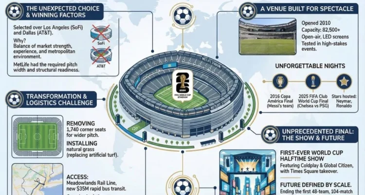 Mengenal MetLife Stadium, Venue Megah Final Piala Dunia 2026