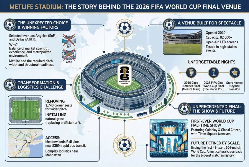 Mengenal MetLife Stadium, Venue Megah Final Piala Dunia 2026