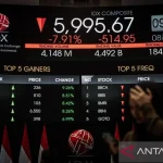 Pasar Saham Asia Terguncang, IHSG Melemah 29 Poin