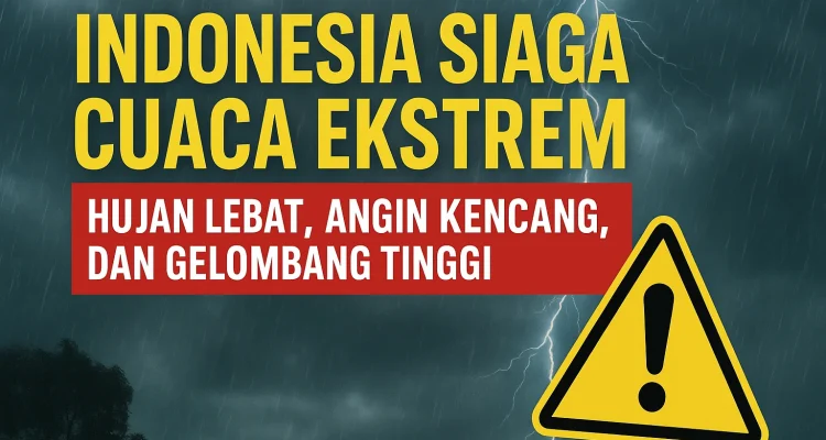 Peringatan Cuaca Ekstrem: Hujan Lebat dan Angin Kencang Mengancam Wilayah Indonesia