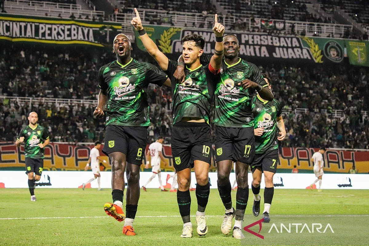Persebaya Surabaya Pesta Gol, Menghancurkan Persik Kediri 5-0 di Laga Terakhir Super League