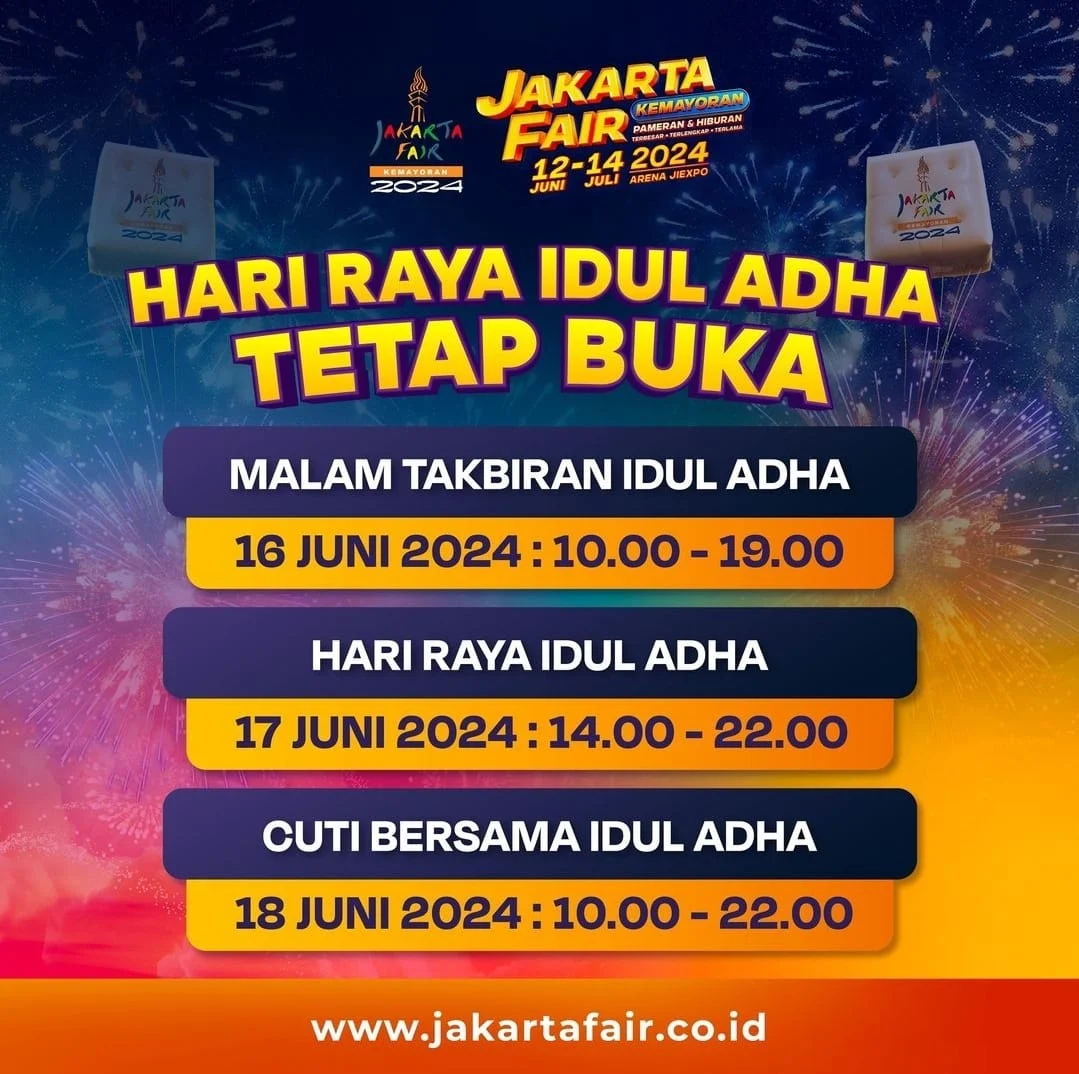 Simak Berita Terkini: Jakarta Fair, Emiten SUPR, dan Idul Adha