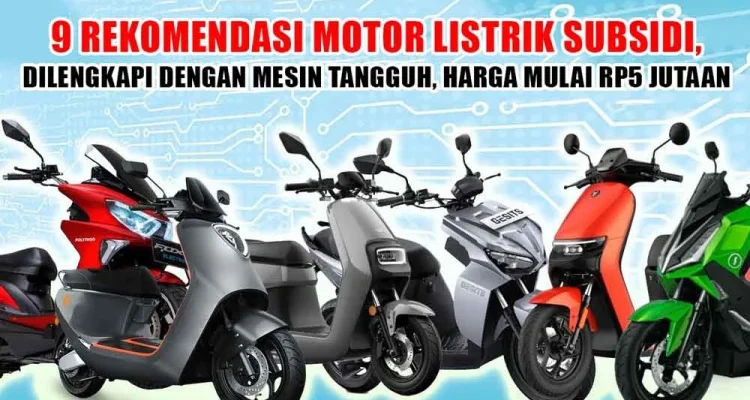 Subsidi Motor Listrik Rp5 Juta Diumumkan, Aismoli Desak Percepatan Skema hingga 2027