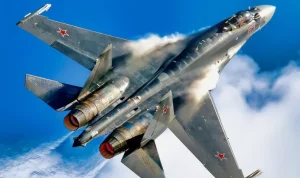 Sukhoi Su-35 Rusia Ganggu Penerbangan Rivet Joint Inggris di Laut Hitam