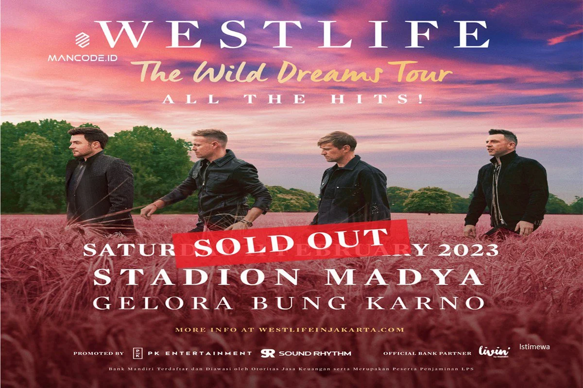 Tiket Konser Westlife di Jakarta Terjual Habis dalam Waktu Kurang dari 12 Jam