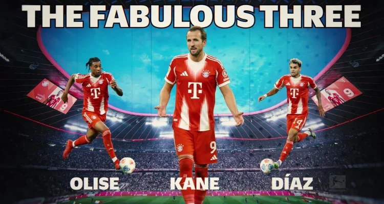 Trisula Bayern Munchen Menggila di Eropa! Luis Diaz, Michael Olise, dan Harry Kane Siap Cetak 100 Gol Musim Ini