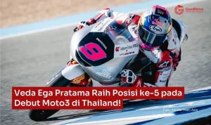 Veda Ega Pratama Tetap di Posisi 5 Besar Klasemen Moto3 2026