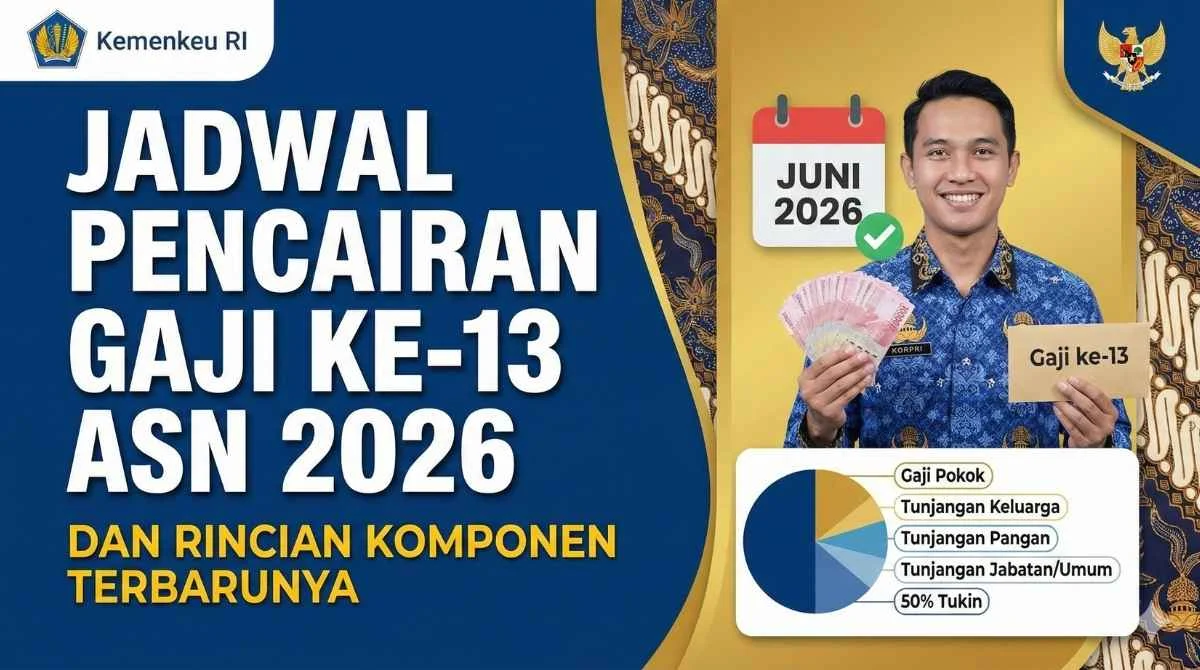 Gaji Ke-13 ASN Cair: Komponen, Besaran, dan Tanggal Pencairan