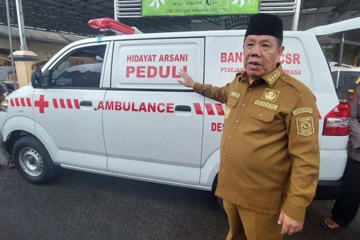 Gubernur Kepulauan Bangka Belitung Luncurkan Program Ambulans Gratis 24 Jam