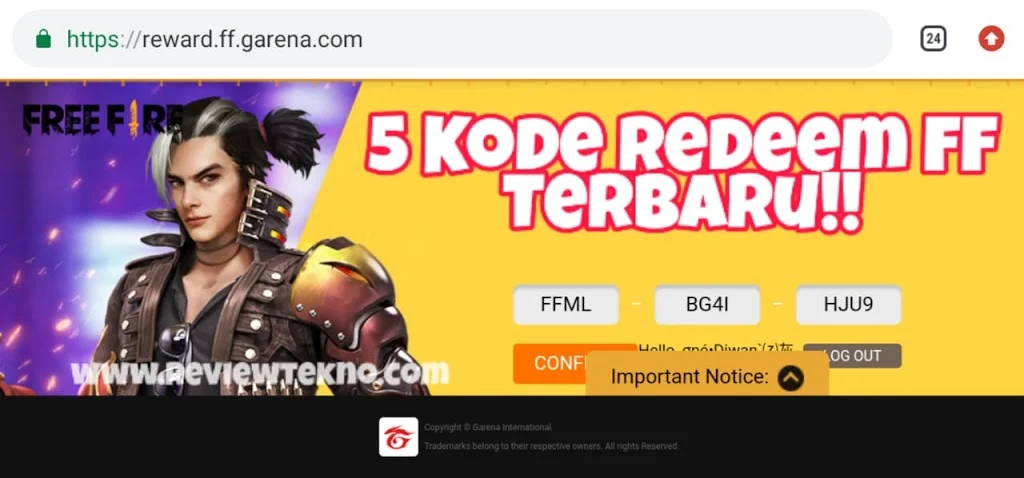 Kode Redeem FF Terbaru 5 Juni 2026: Event Battle Bola Dimulai dengan Hadiah M1014 Green Flame Draco