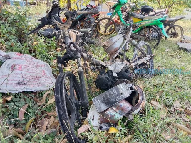 Maling Motor di Lampung Tewas Diamuk Massa
