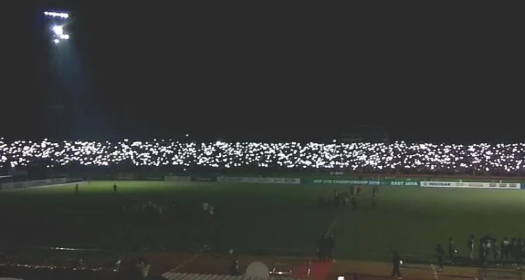 Mati Lampu di Stadion Utama Sumatera Utara, Laga Timnas U-19 Indonesia Vs Timor Leste Sempat Terhenti