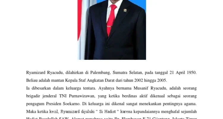 Mengenang Ryamizard Ryacudu: Pemimpin yang Membekas