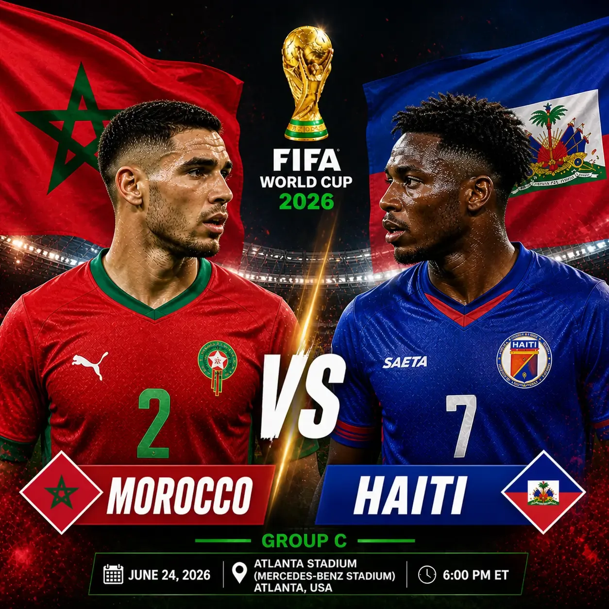 Morocco vs Haiti: Pertarungan Sengit di Grup C Piala Dunia 2026